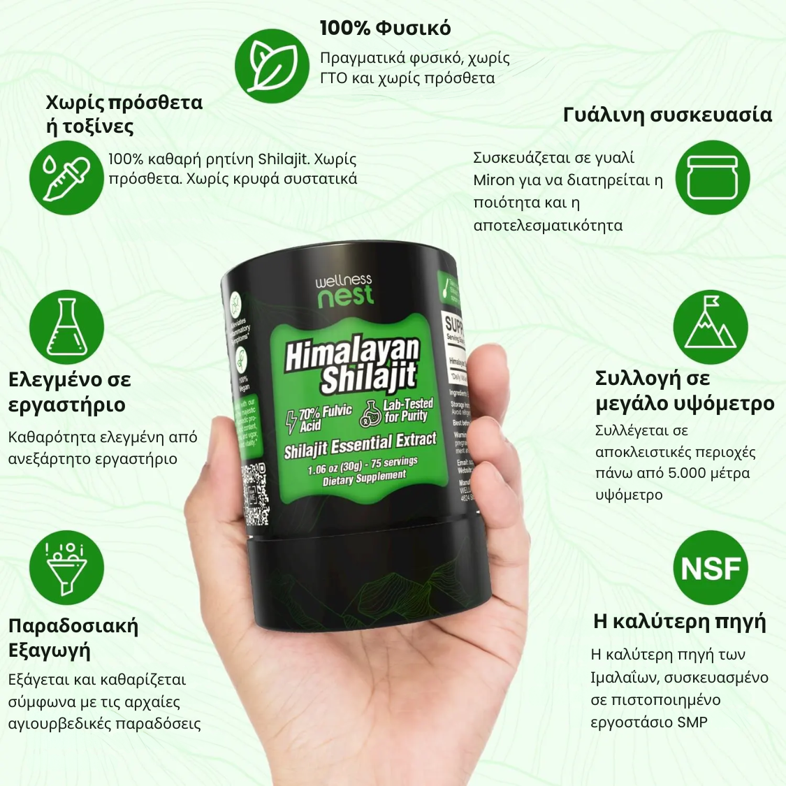Χαρακτηριστικά Wellness Nest Shilajit