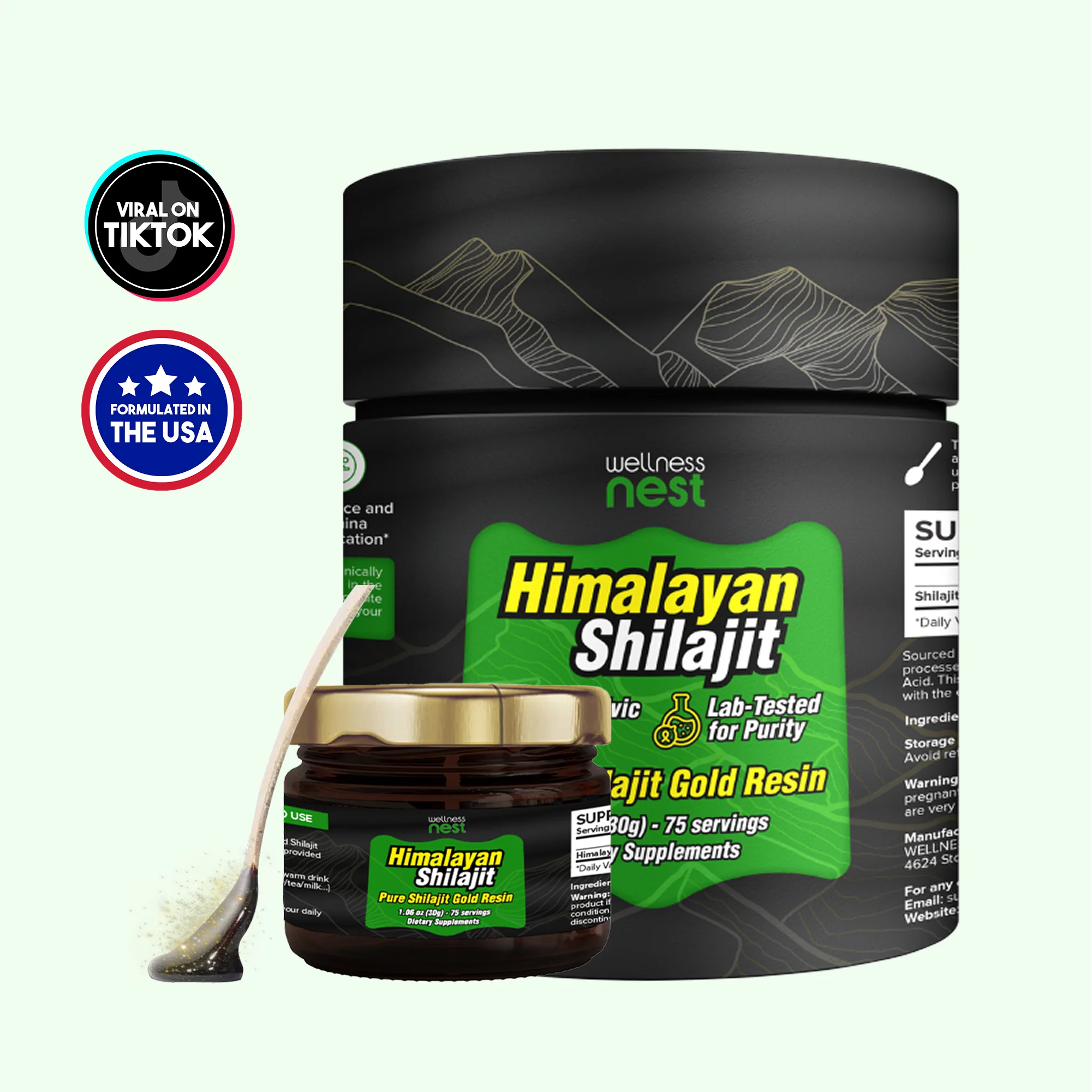 Καθαρό Χρυσό Shilajit Ιμαλαΐων
